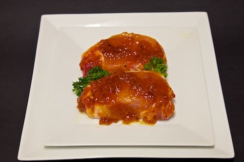 MARINATED PORK STEAKS